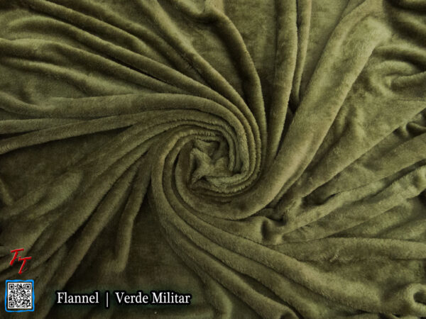 Flannel Liso | Verde Militar