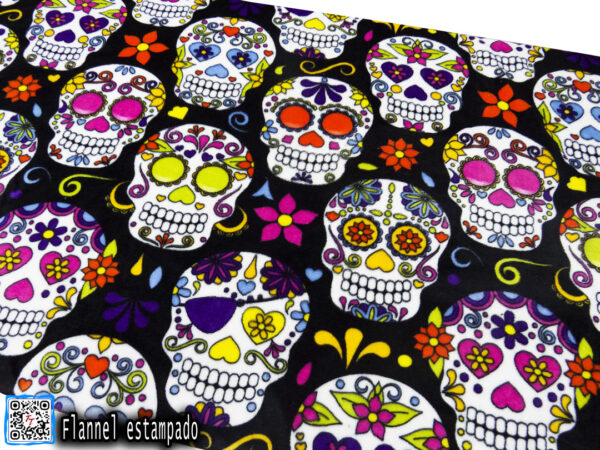 Flannel Estampado | Calavera de azúcar