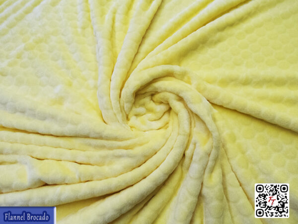 Flannel Brocado liso | Amarillo paja